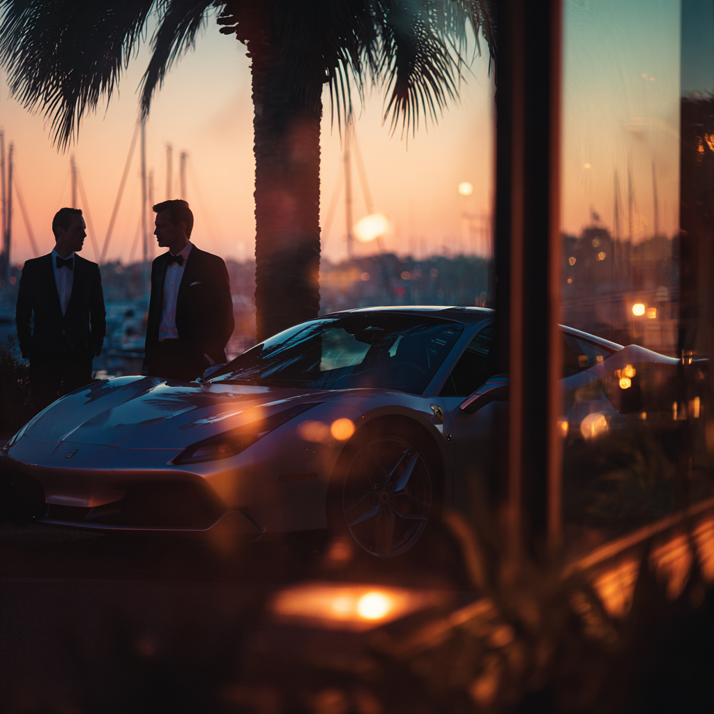 Luxury exotic car at Newport Beach